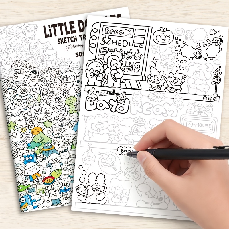 Adult Coloring Book Stress Relief - Livro de colorir com desenhos para