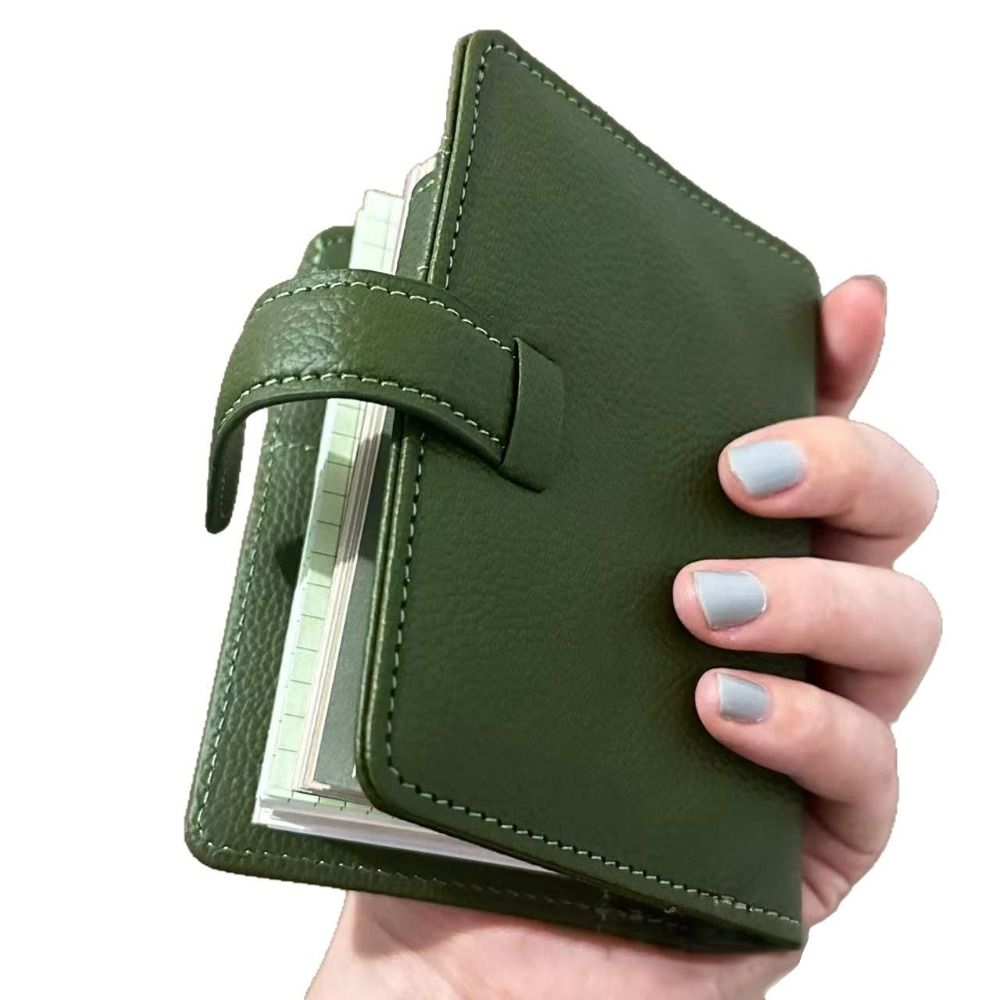 Vintage Leather Journal Notebook - Novos Cadernos de Couro Verde M5