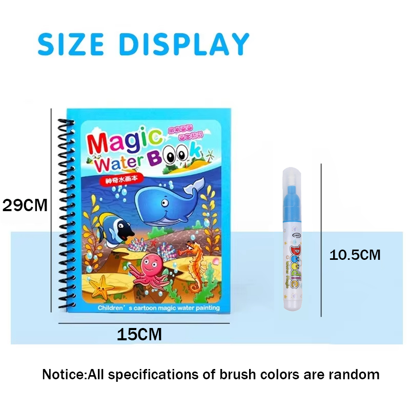 1pc crianças pintura em aquare - Reusable Water Magic Coloring Book avaliação e preço