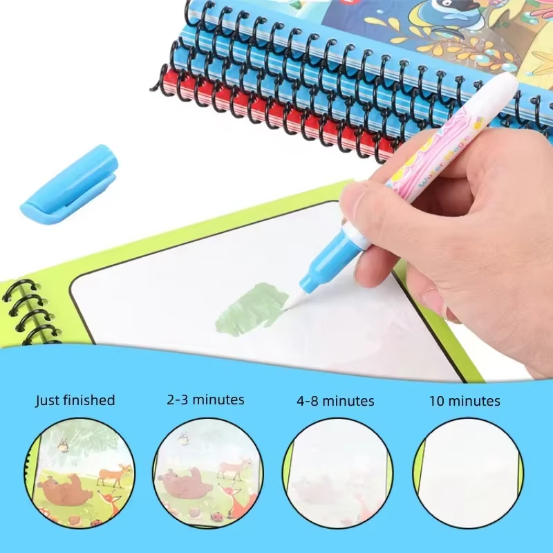 1pc crianças pintura em aquare - Reusable Water Magic Coloring Book avaliação e preço