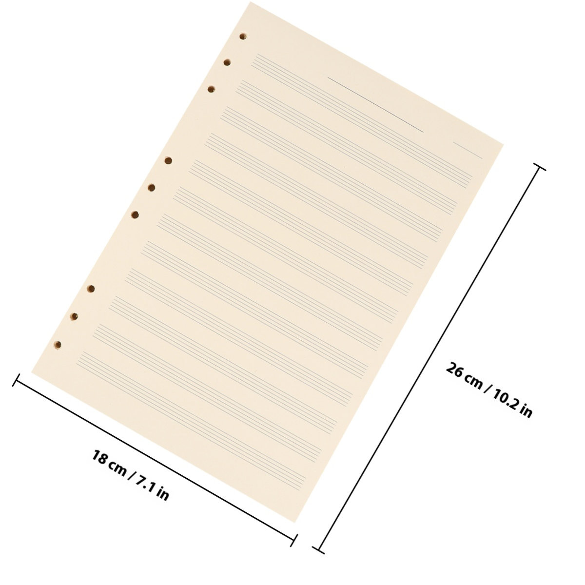 100 folhas de papel para parti - Blank Sheet Music Notebook avaliação e preço