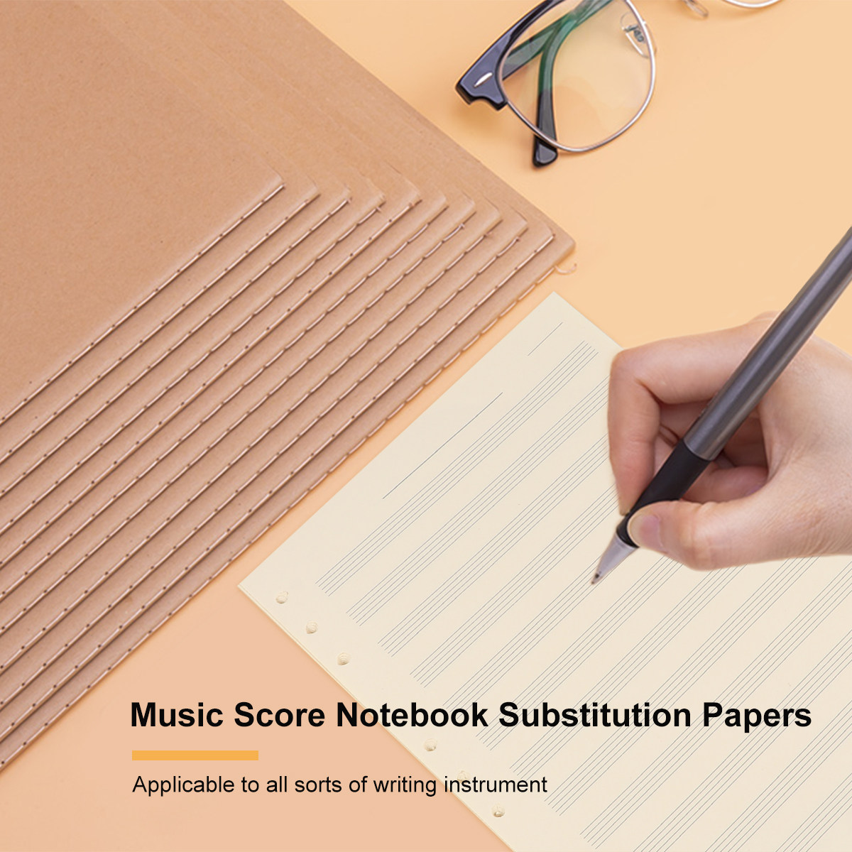 100 folhas de papel para parti - Blank Sheet Music Notebook avaliação e preço
